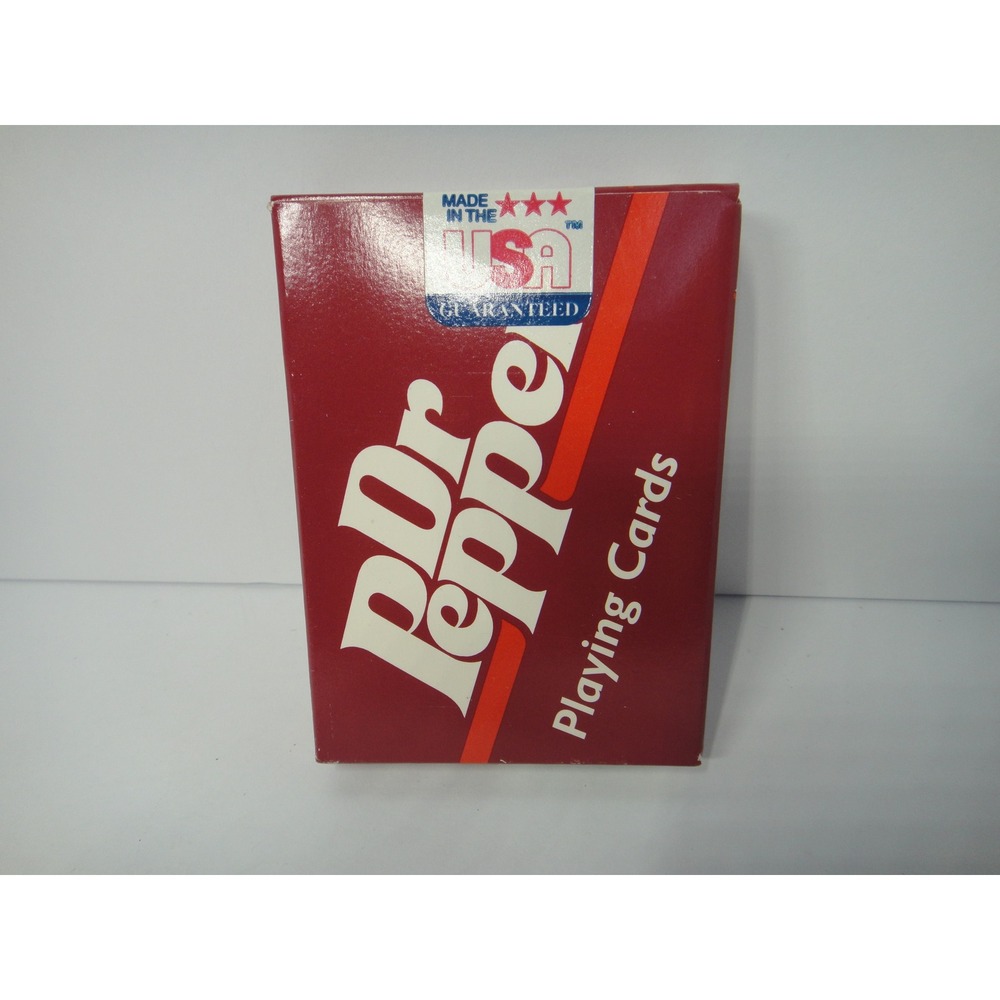 Vintage Dr Pepper Playing Cards Hoyle No. 6920 Poker Size Sealed Made in USA NEW